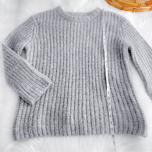 Kathryn Mccarron Alpaca Merino Wool Sweater Gray Chunky Crewneck Women’s Large - Picture 8 of 8